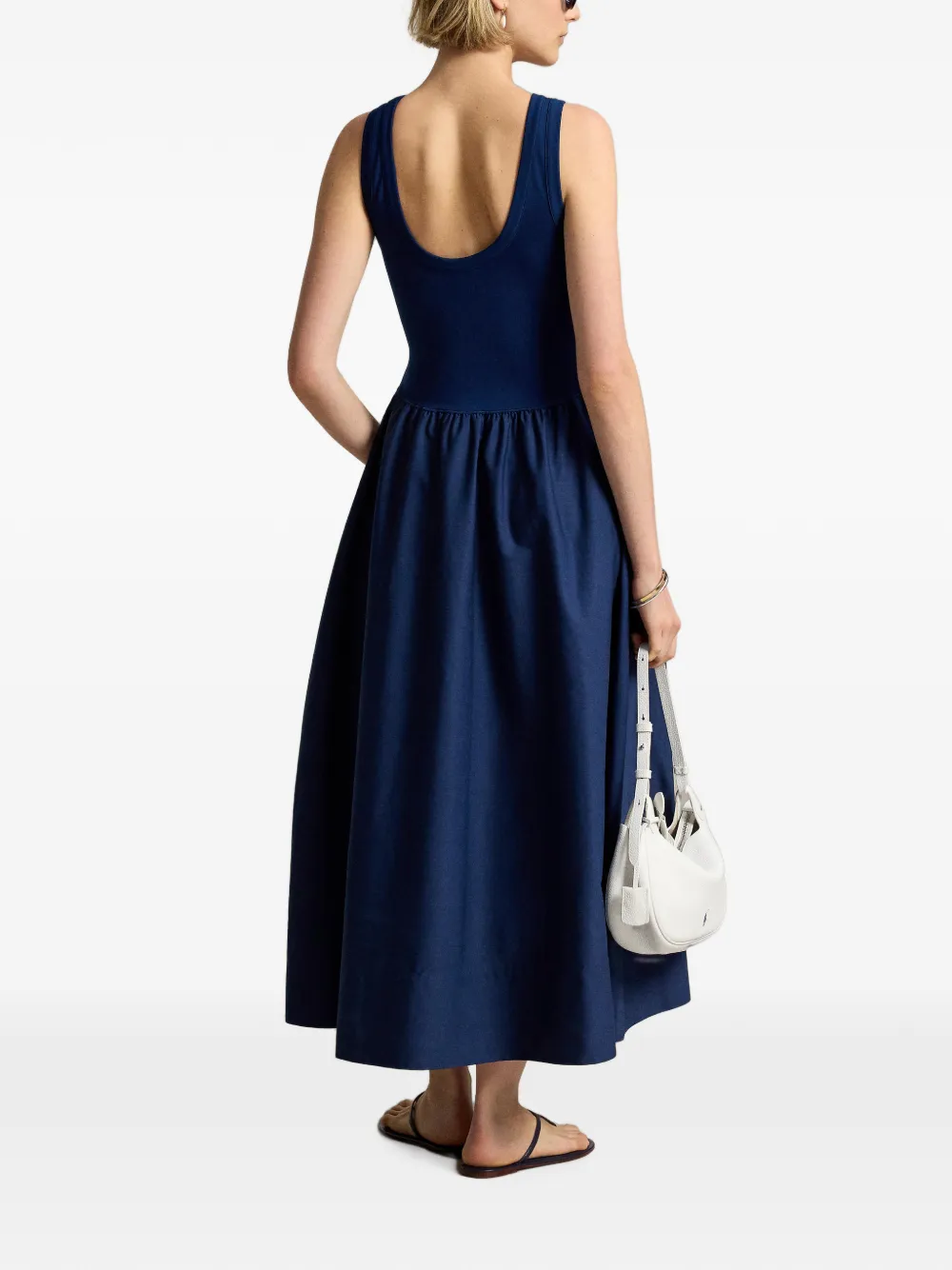 Polo Ralph Lauren Mouwloze A-lijn maxi-jurk Blauw
