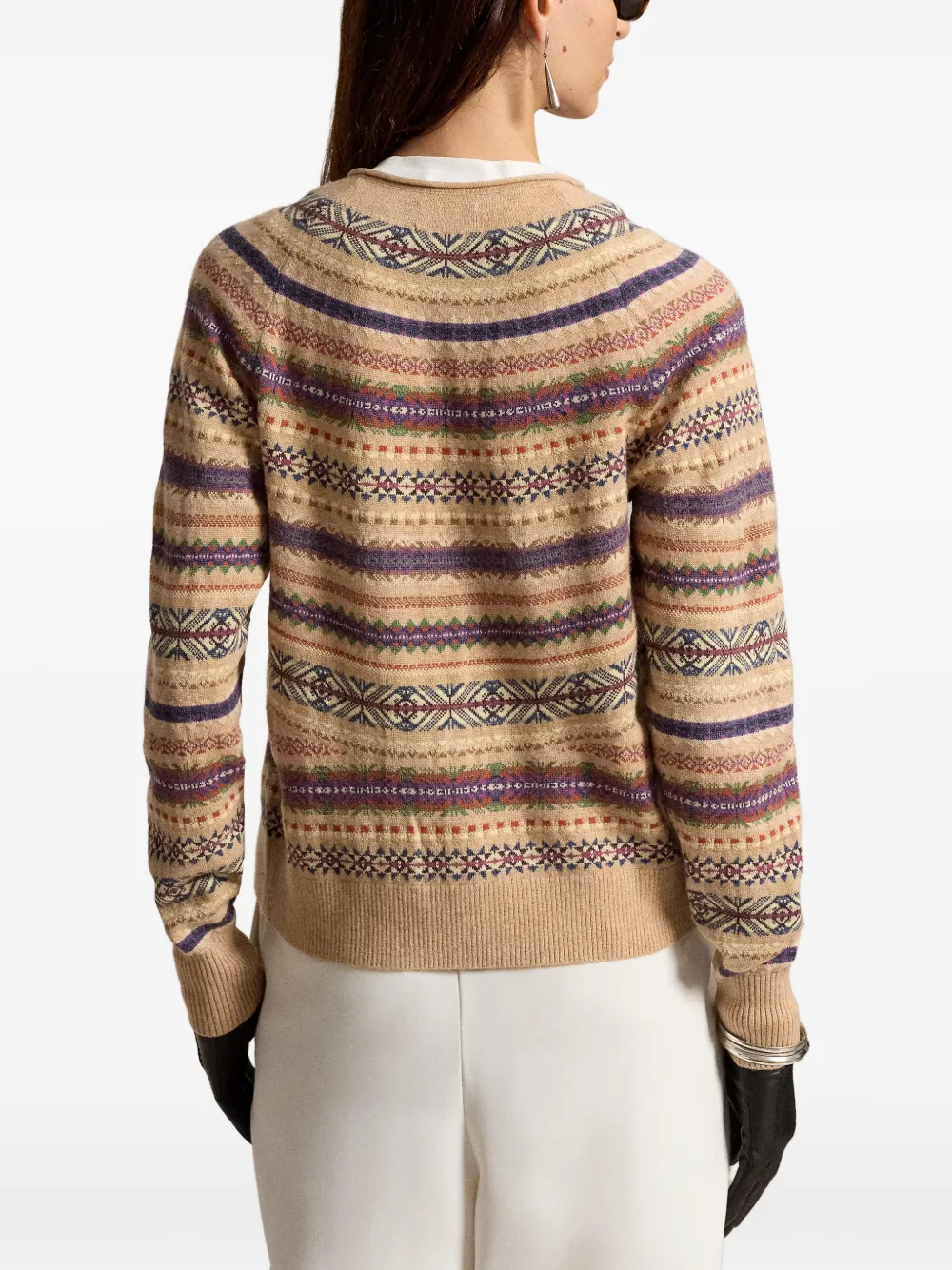 Polo Ralph Lauren Fair Isle-geïnspireerd vest van wolmix Beige
