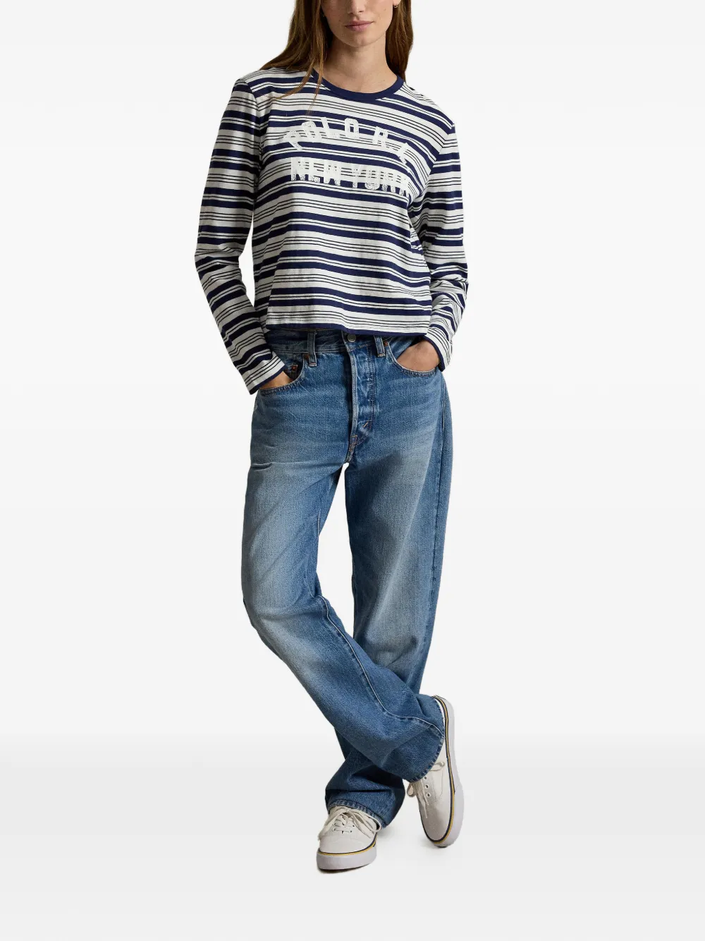 Polo Ralph Lauren T-shirt met logoprint Blauw