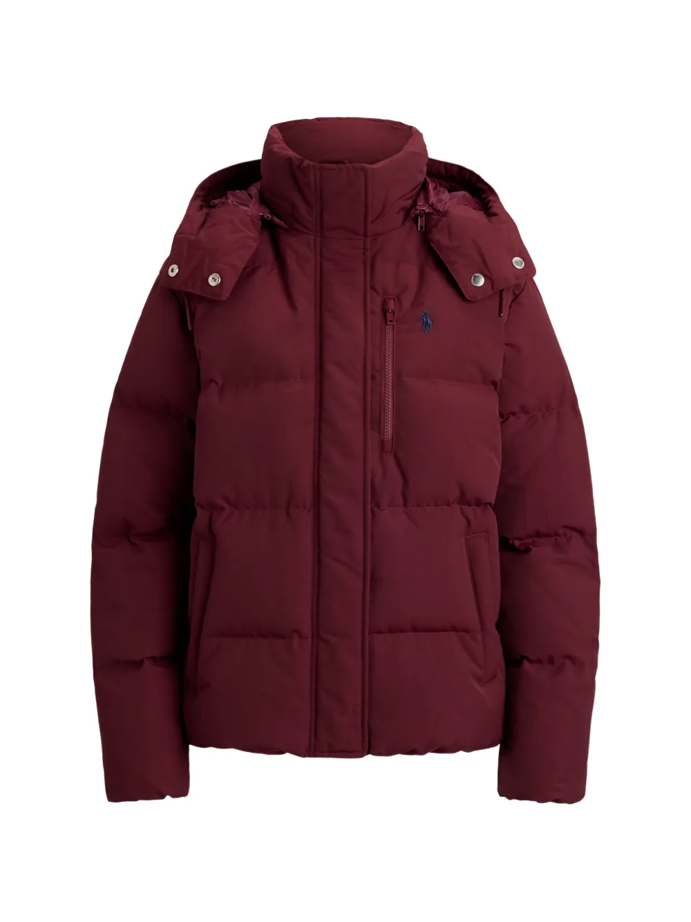 Polo Ralph Lauren Piumino Carly con cappuccio - Rosso