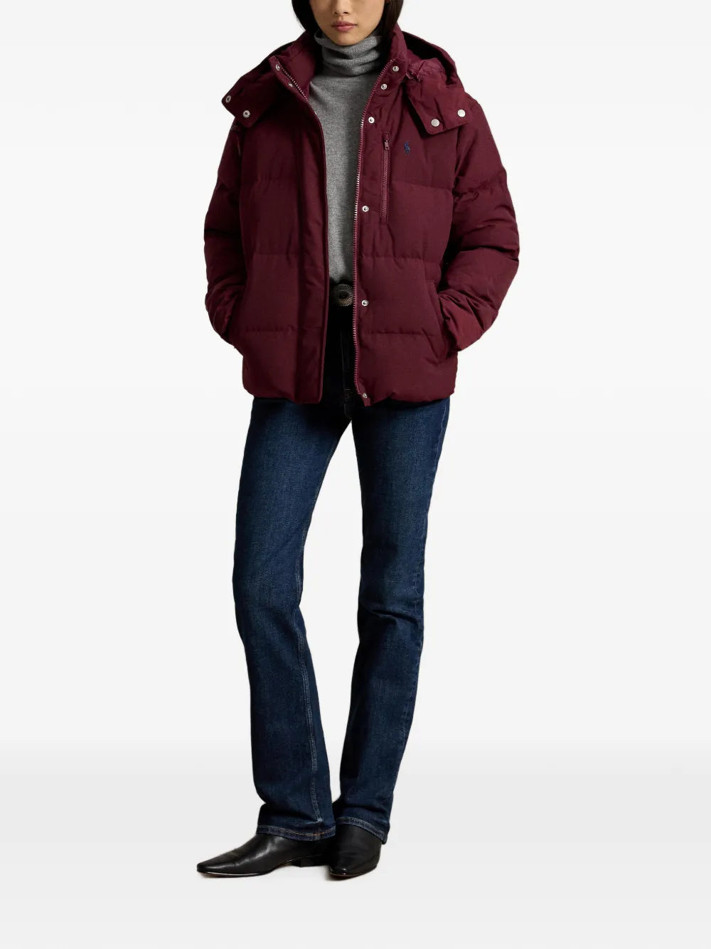 Polo Ralph Lauren Carly donsjack met capuchon Rood