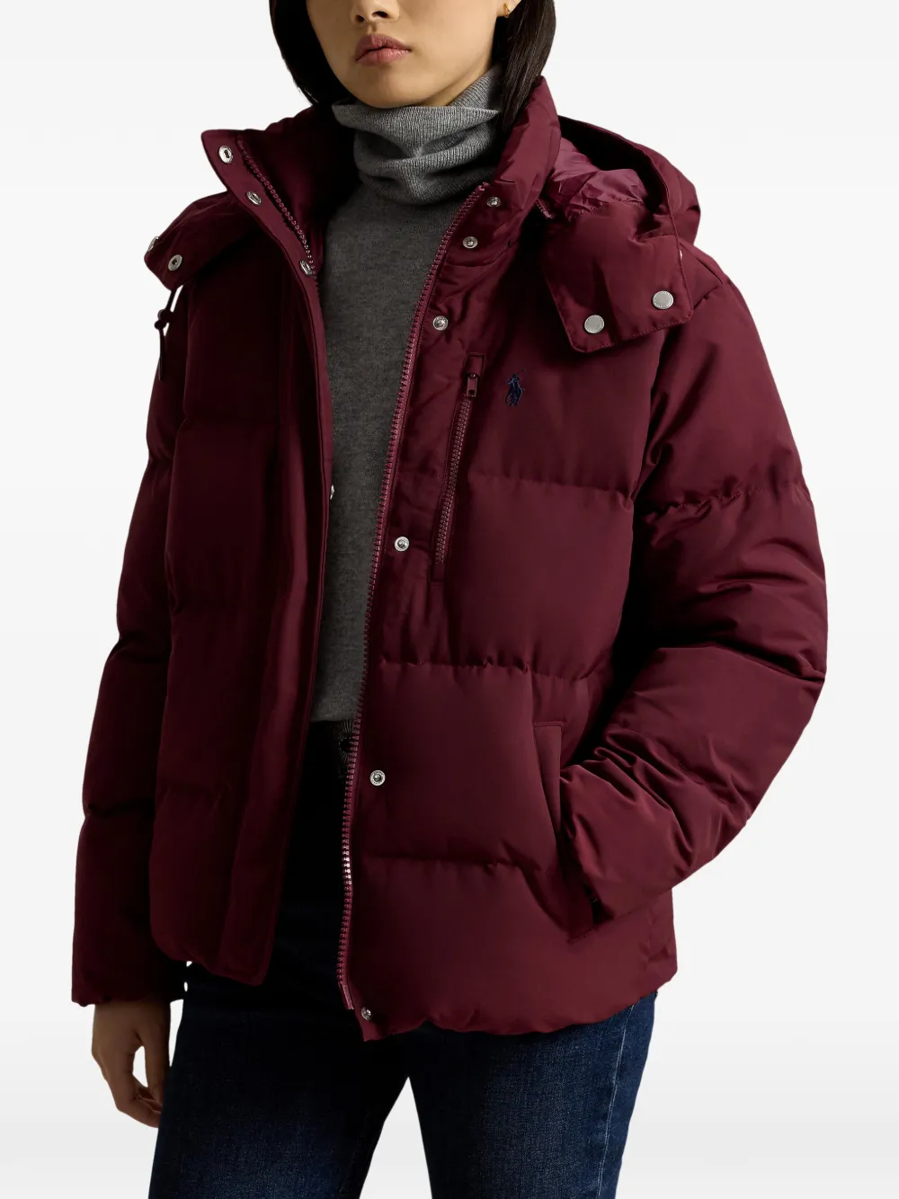 Polo Ralph Lauren Carly donsjack met capuchon Rood