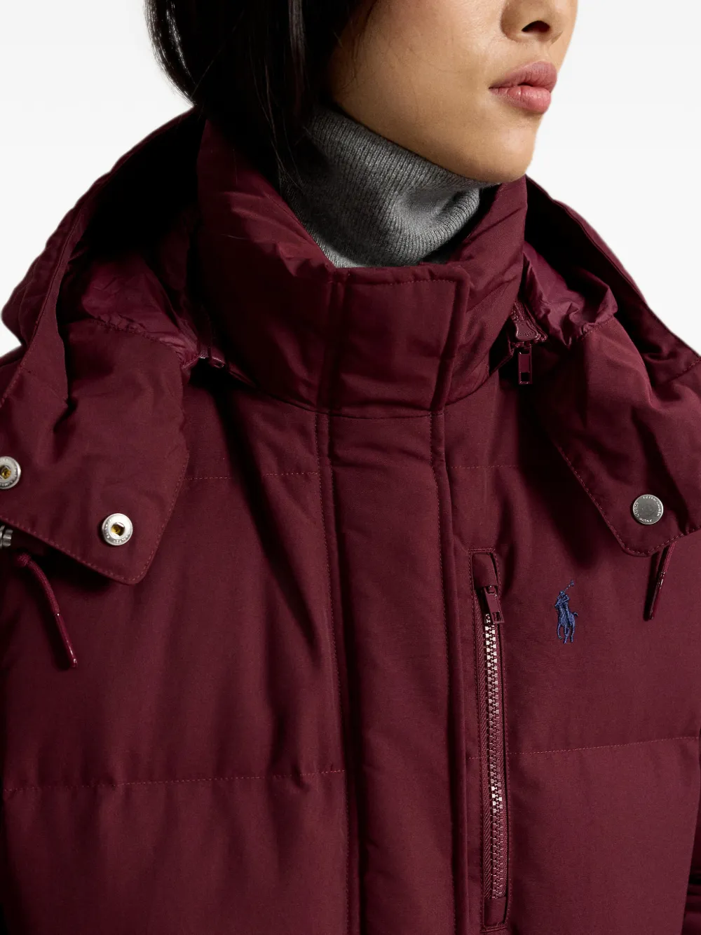 Polo Ralph Lauren Carly donsjack met capuchon Rood