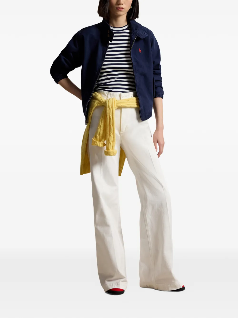 Polo Ralph Lauren High rise flared broek Wit