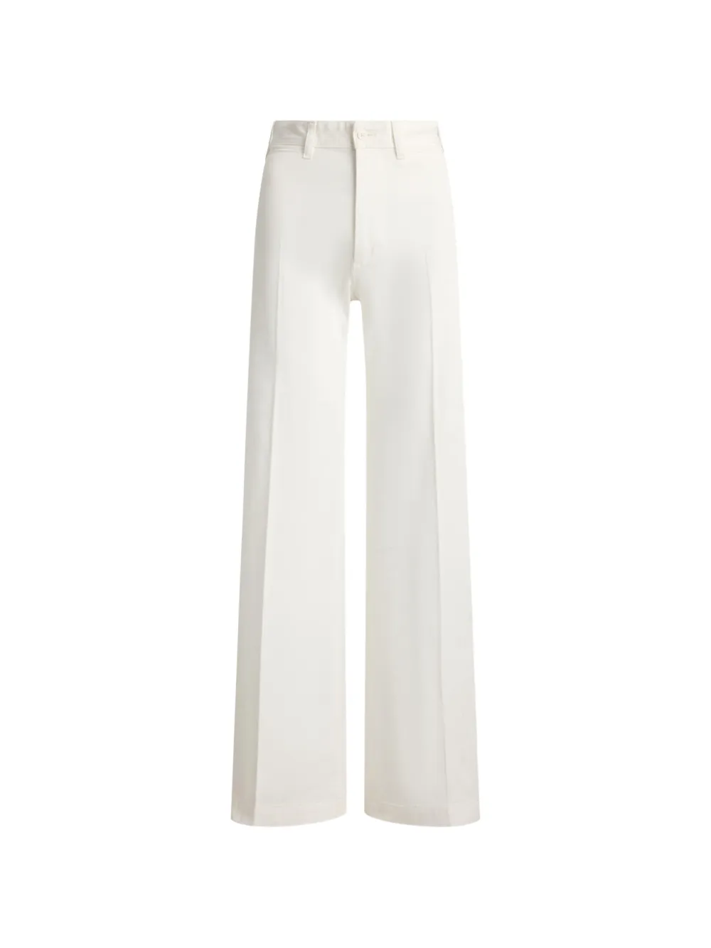 Polo Ralph Lauren Pantaloni svasati a vita alta - Bianco