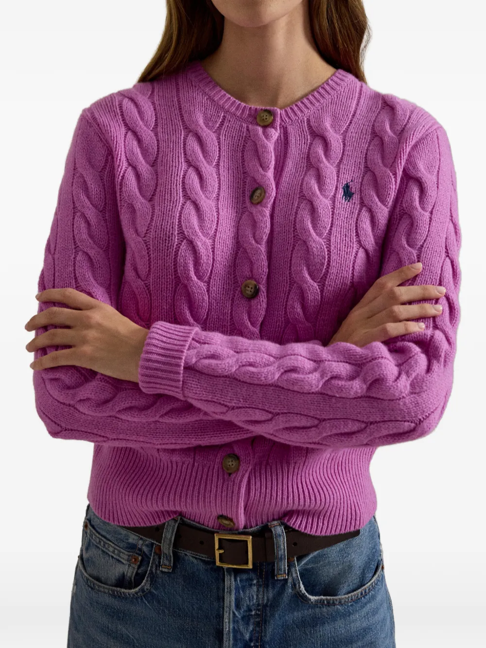 Polo Ralph Lauren Kabelgebreid vest Roze