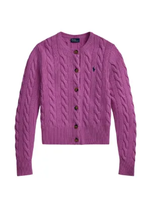 Polo Ralph Lauren ケーブルニット カーディガン | ピンク | FARFETCH JP