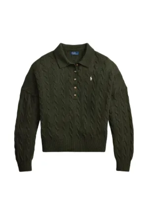 Polo Ralph Lauren Polo Pony cable-knit Sweater | Brown | FARFETCH
