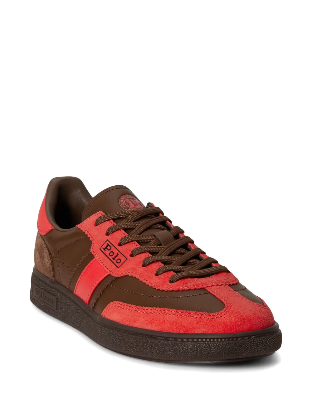 Polo Ralph Lauren Bedford sneakers met logo Bruin