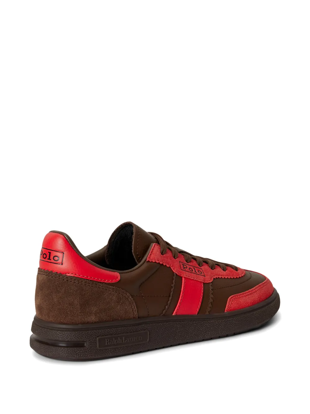Polo Ralph Lauren Bedford sneakers met logo Bruin