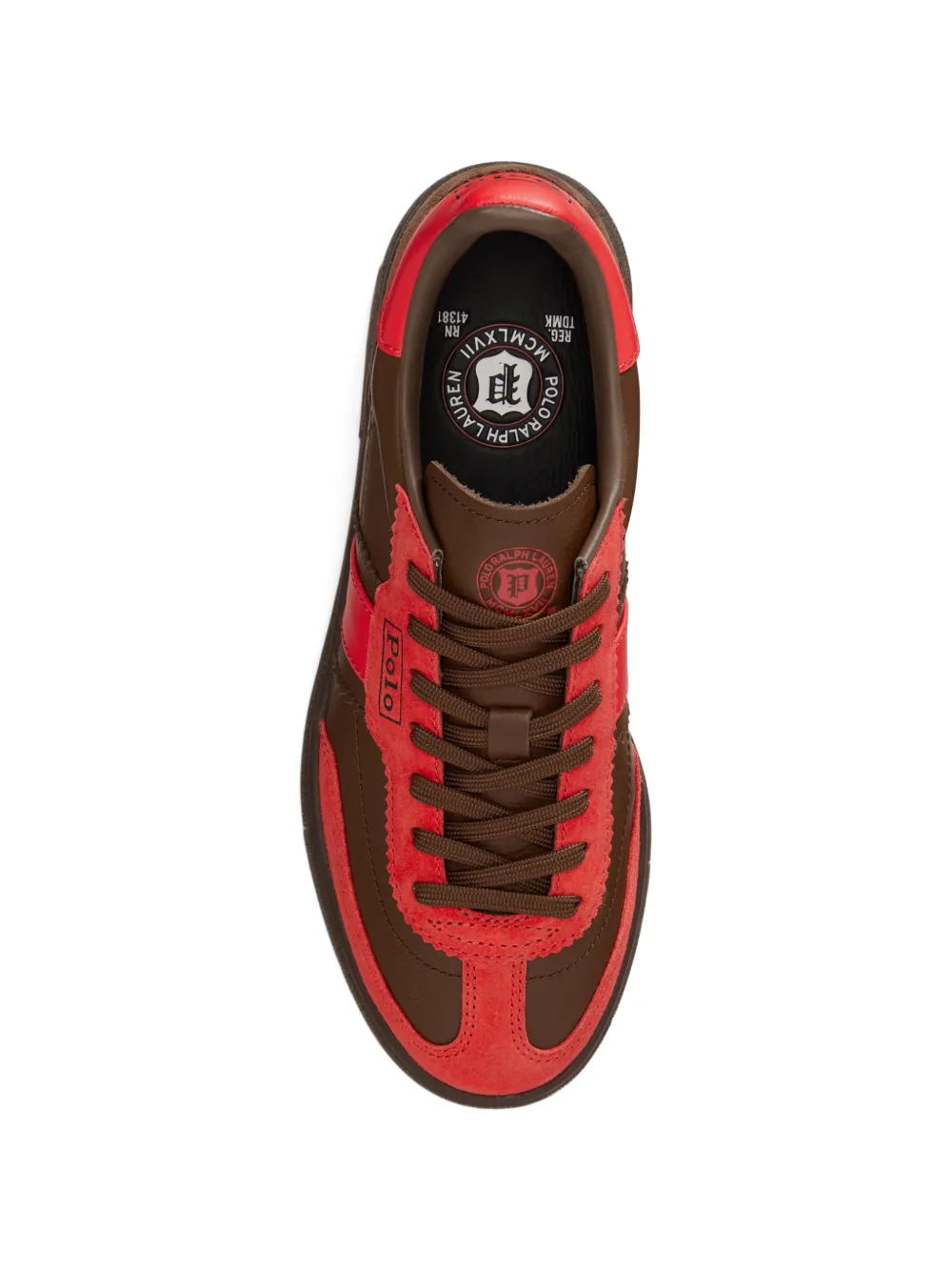 Polo Ralph Lauren Bedford sneakers met logo Bruin