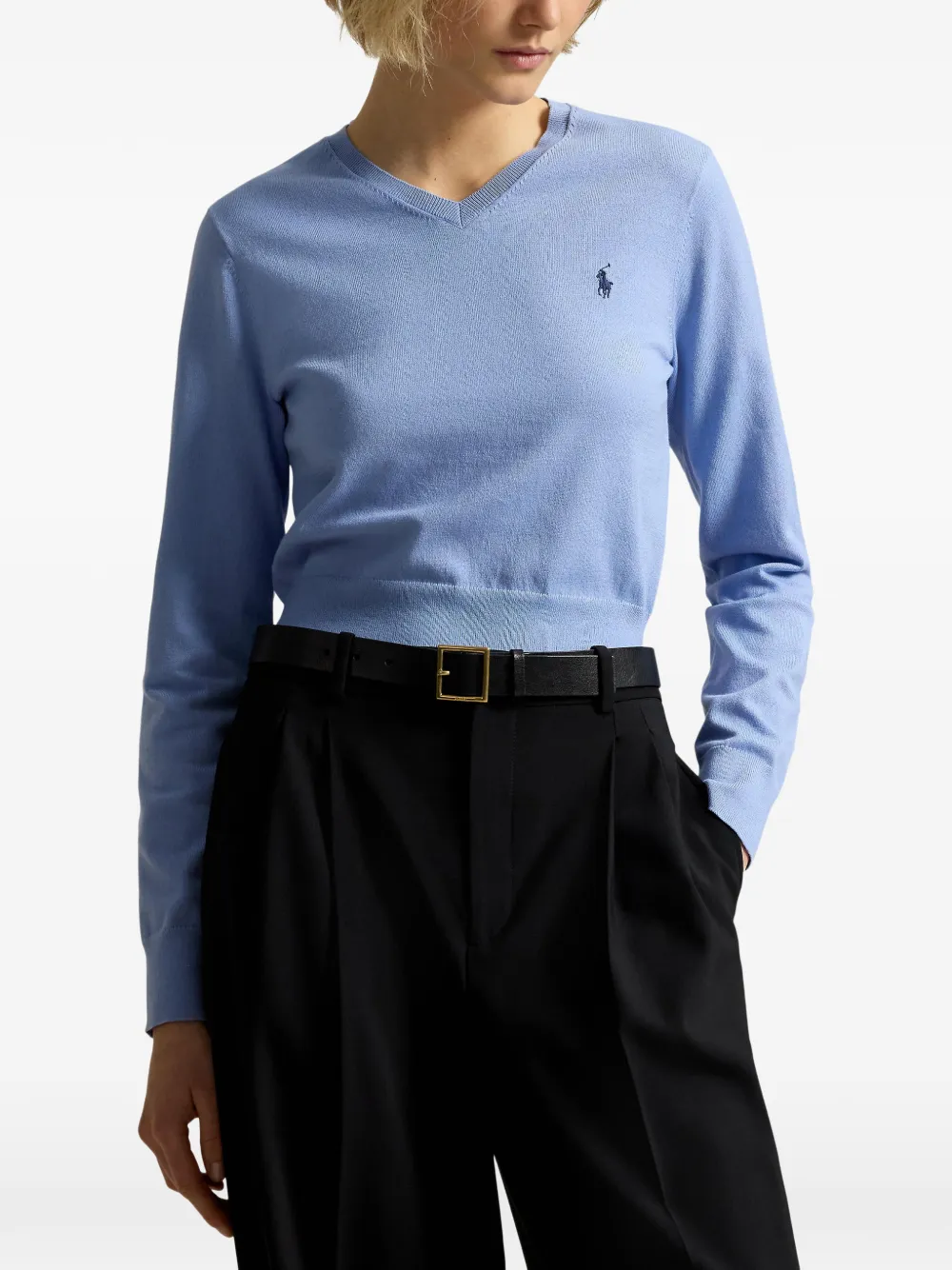 Polo Ralph Lauren Sweater met geborduurd logo Blauw