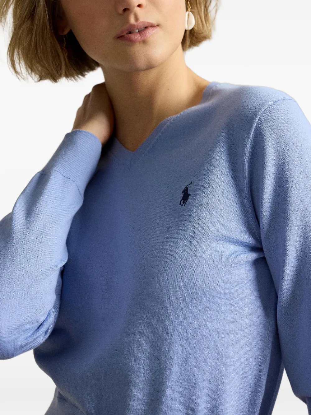 Polo Ralph Lauren Sweater met geborduurd logo Blauw