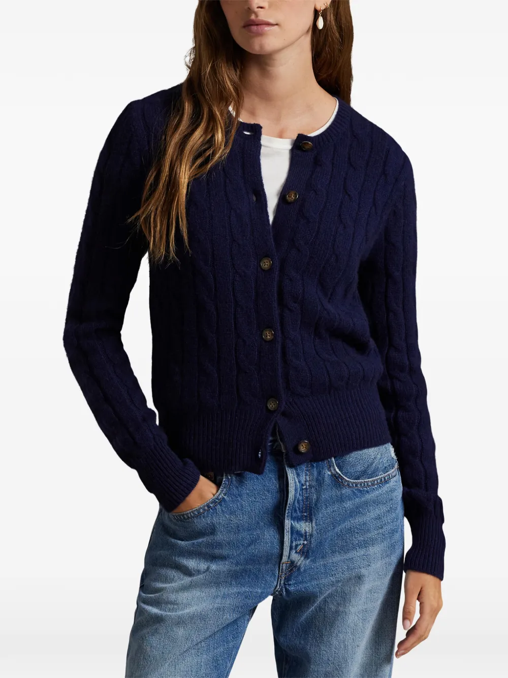 Polo Ralph Lauren Vest met ronde hals Blauw