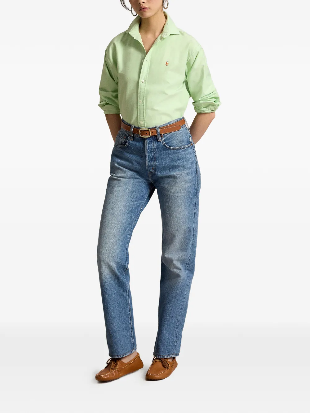 Polo Ralph Lauren Blouse met borduurwerk Groen