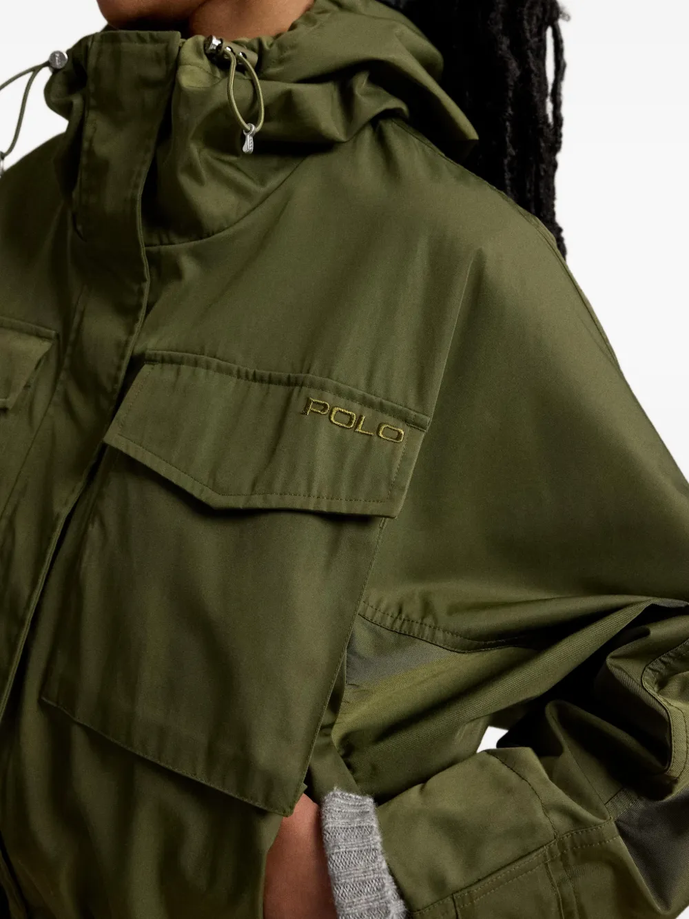 Polo Ralph Lauren Cropped jack met capuchon Groen
