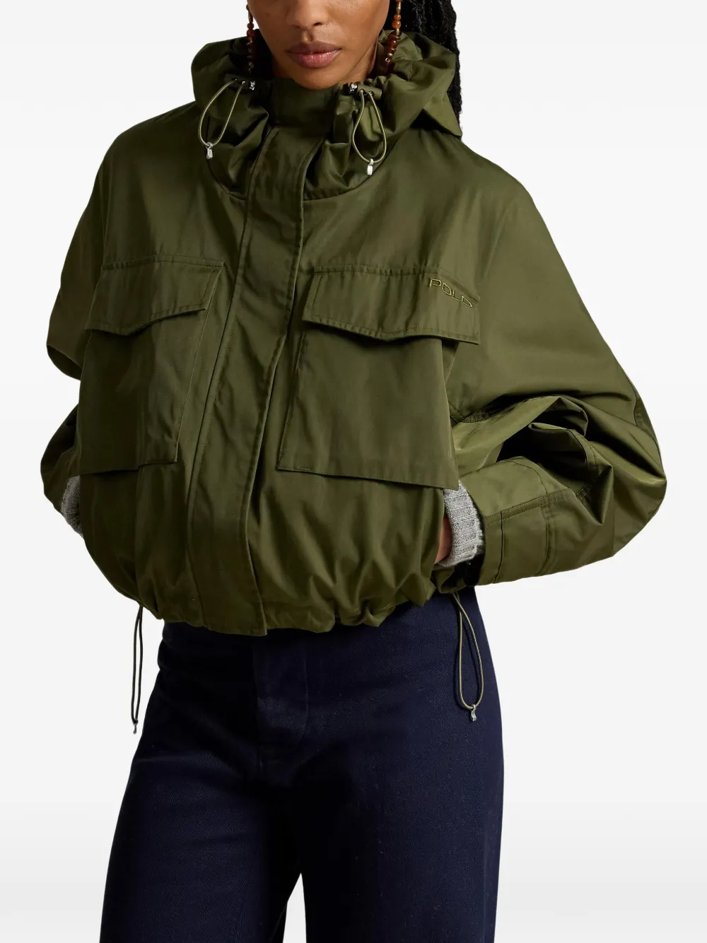 Polo Ralph Lauren Cropped jack met capuchon Groen