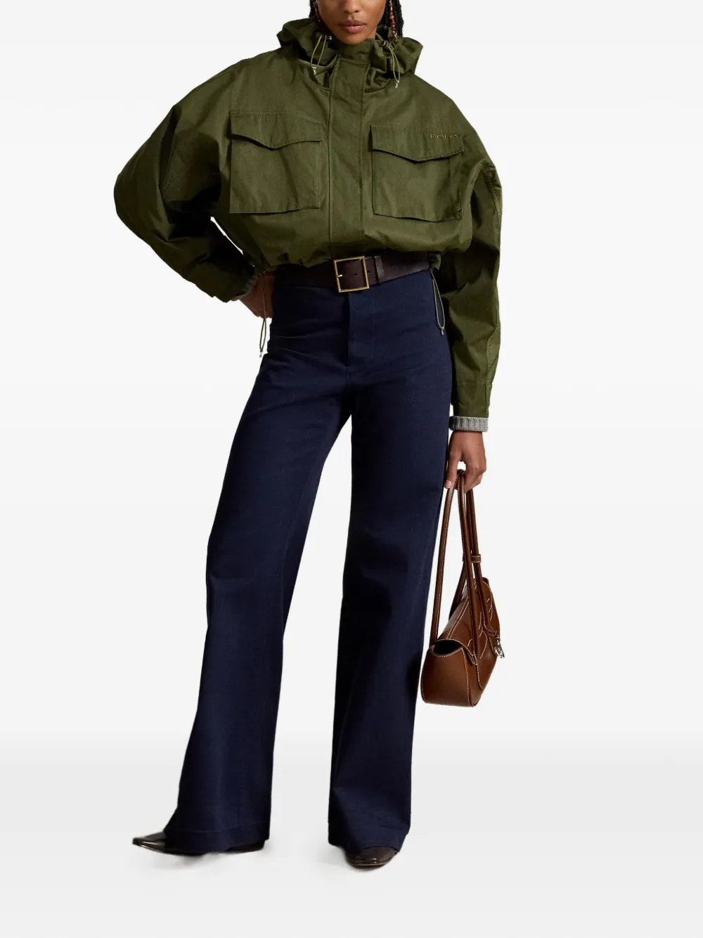 Polo Ralph Lauren Cropped jack met capuchon Groen