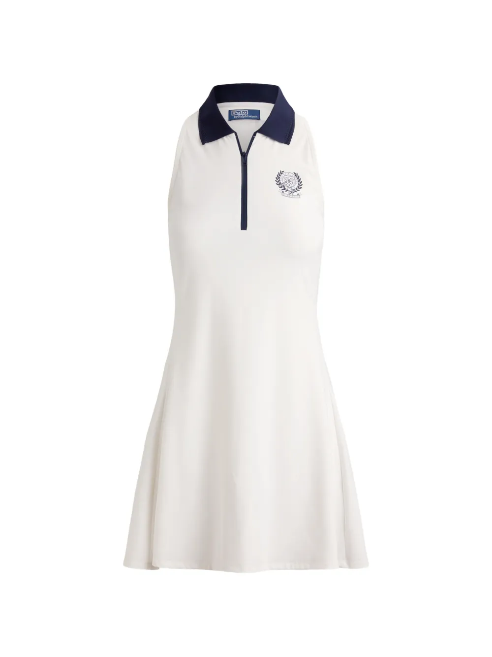 Polo Ralph Lauren Kleid mit Logo-Wappen - Weiß
