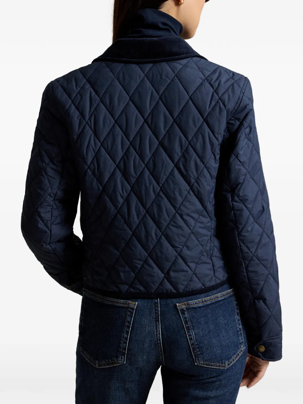 Polo Ralph Lauren Gewatteerd jack met dubbele rij knopen Blauw