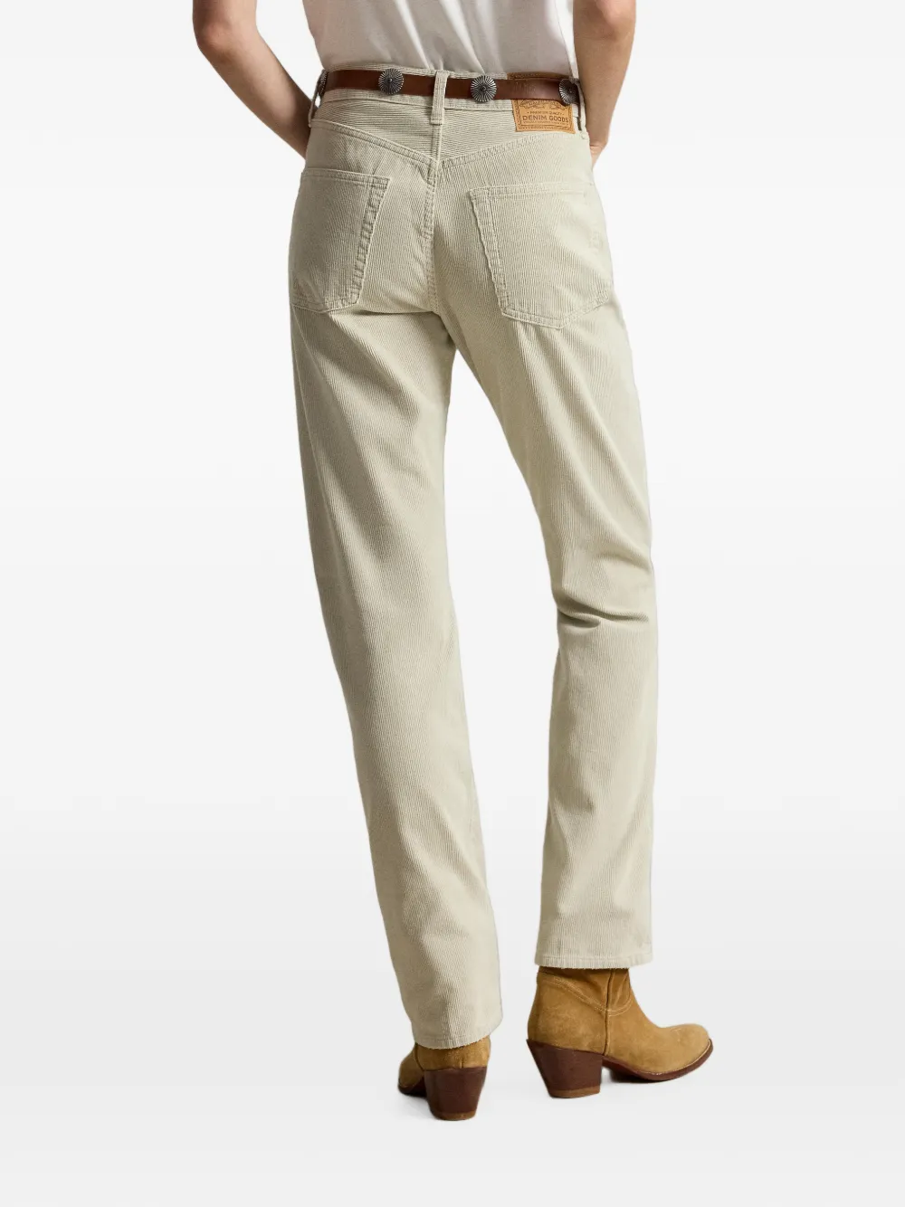 Polo Ralph Lauren Ribfluwelen straight broek Beige
