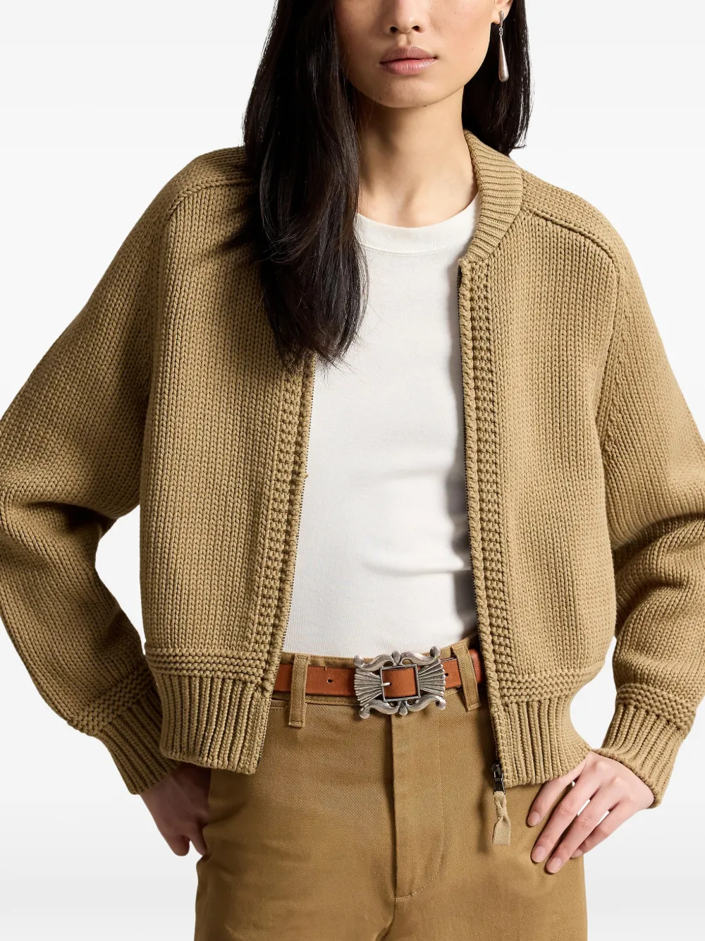 Polo Ralph Lauren Trui met rits Bruin
