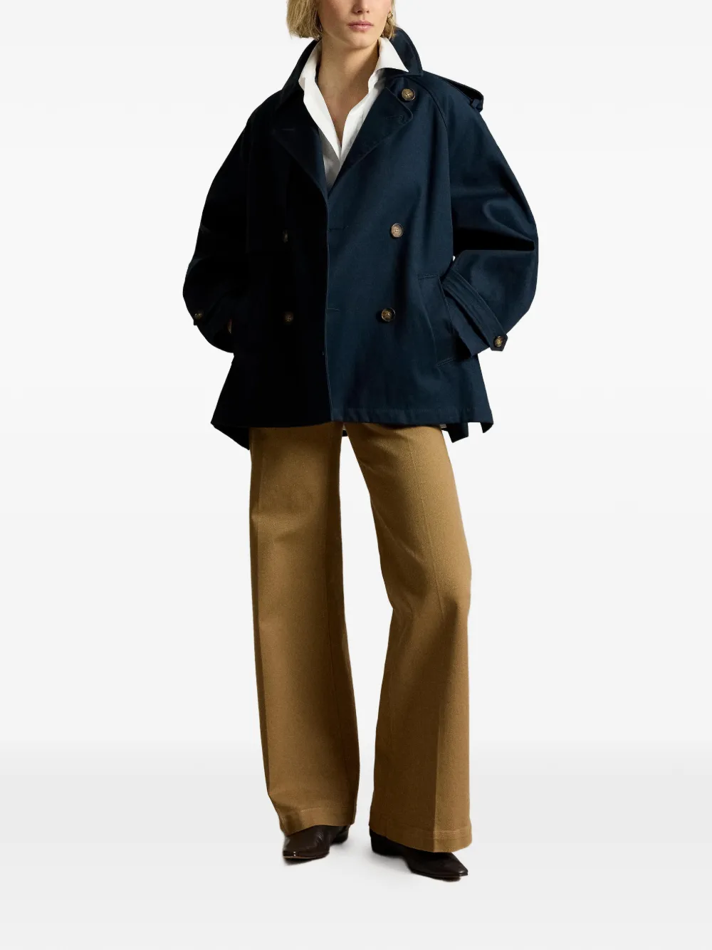 Polo Ralph Lauren Katoenen twill jack met knopen Blauw