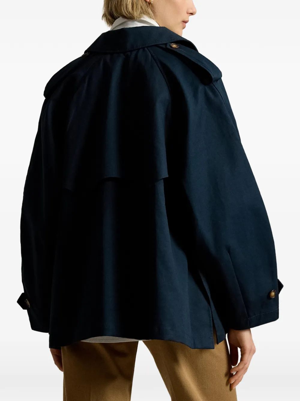 Polo Ralph Lauren Katoenen twill jack met knopen Blauw