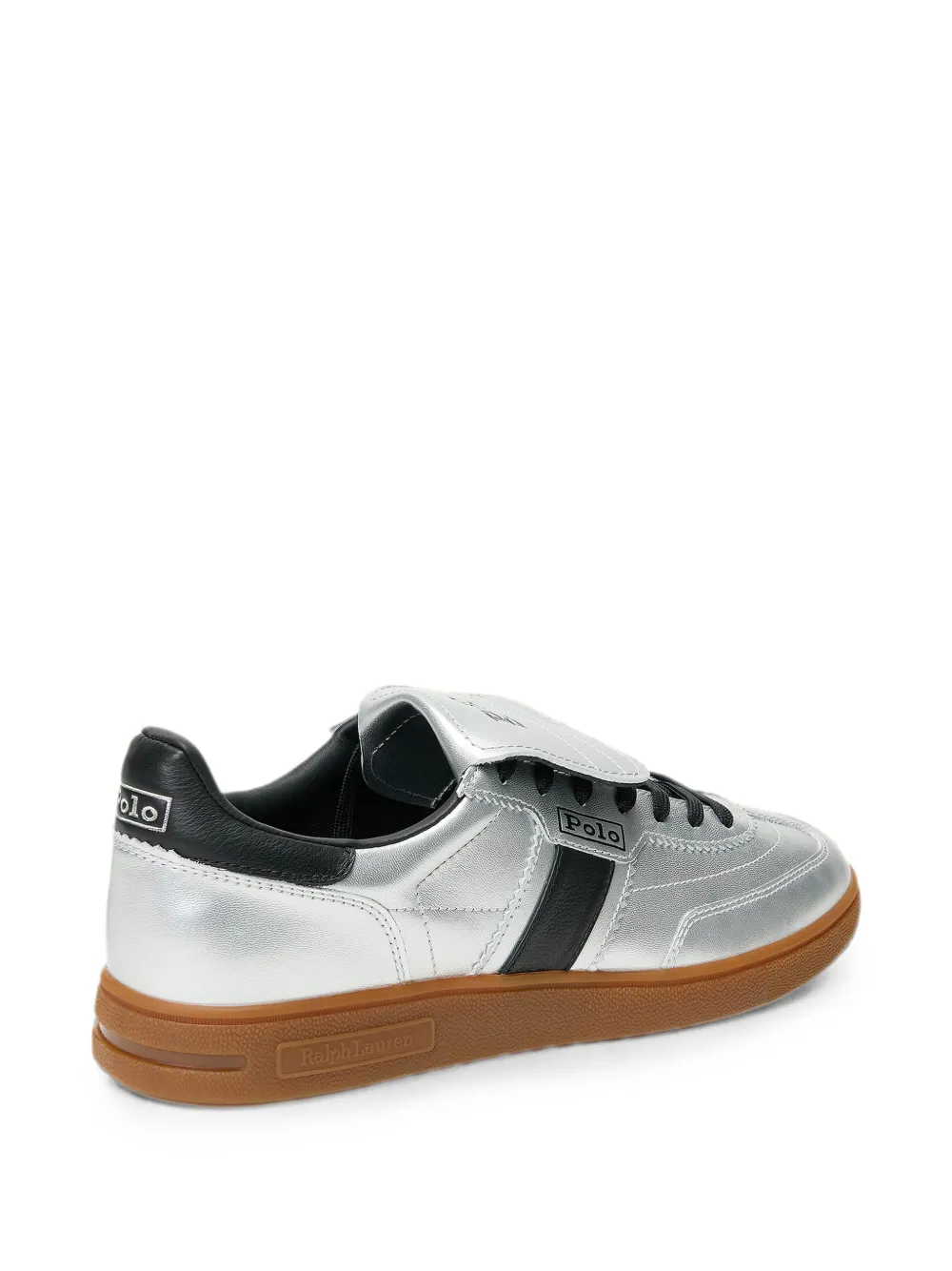 Polo Ralph Lauren Bedford leather sneakers Grijs