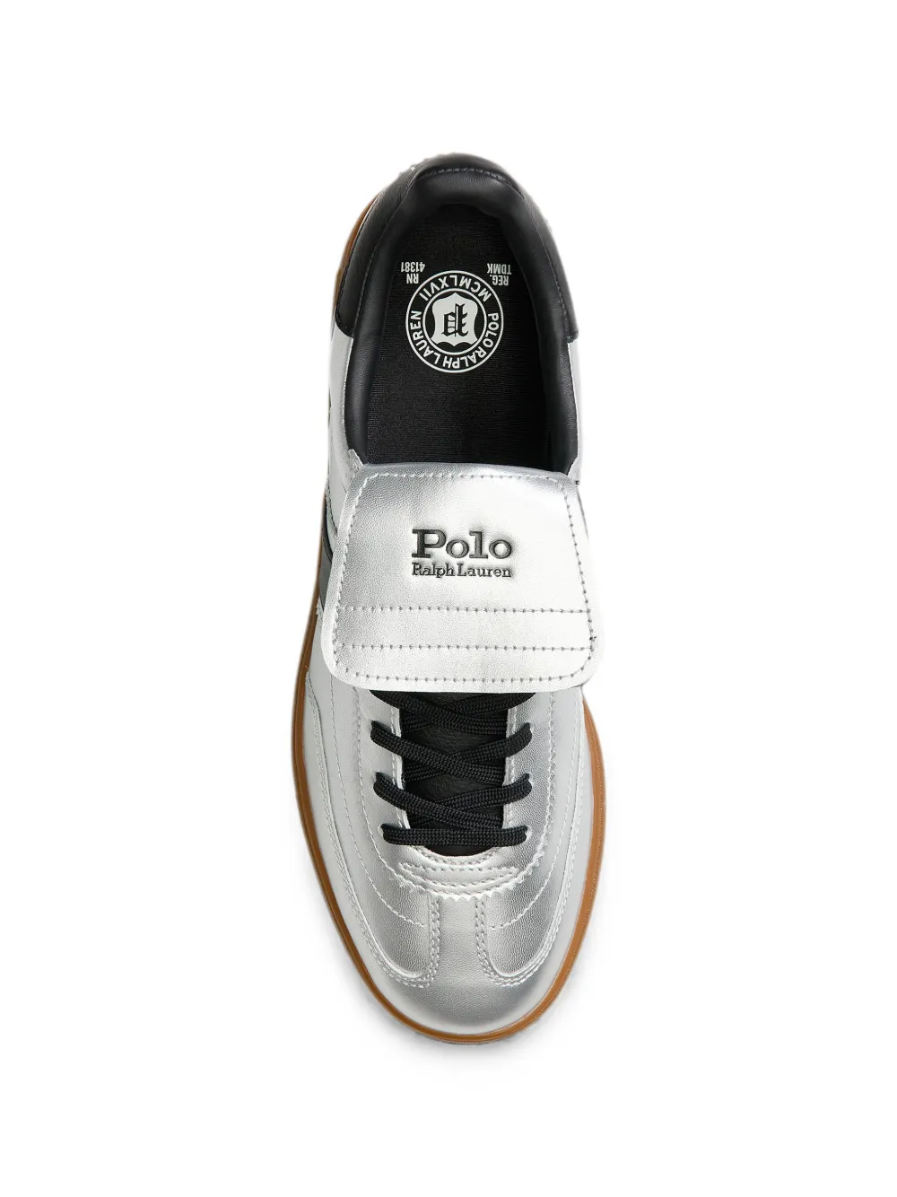 Polo Ralph Lauren Bedford leather sneakers Grijs