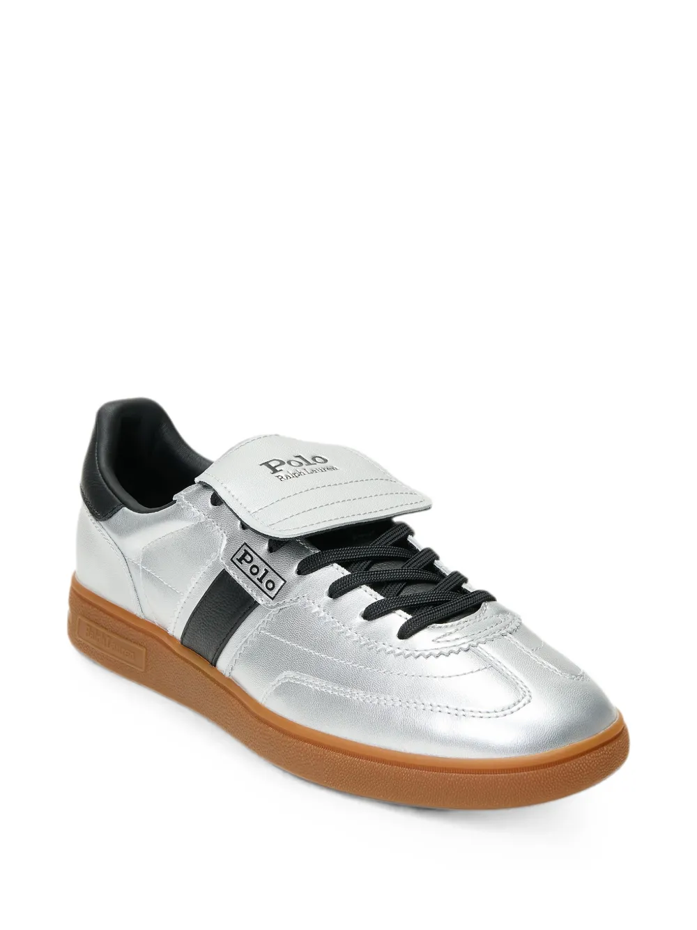 Polo Ralph Lauren Bedford leather sneakers Grijs