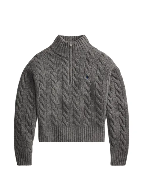Polo Ralph Lauren cable-knit embroidered-logo sweater