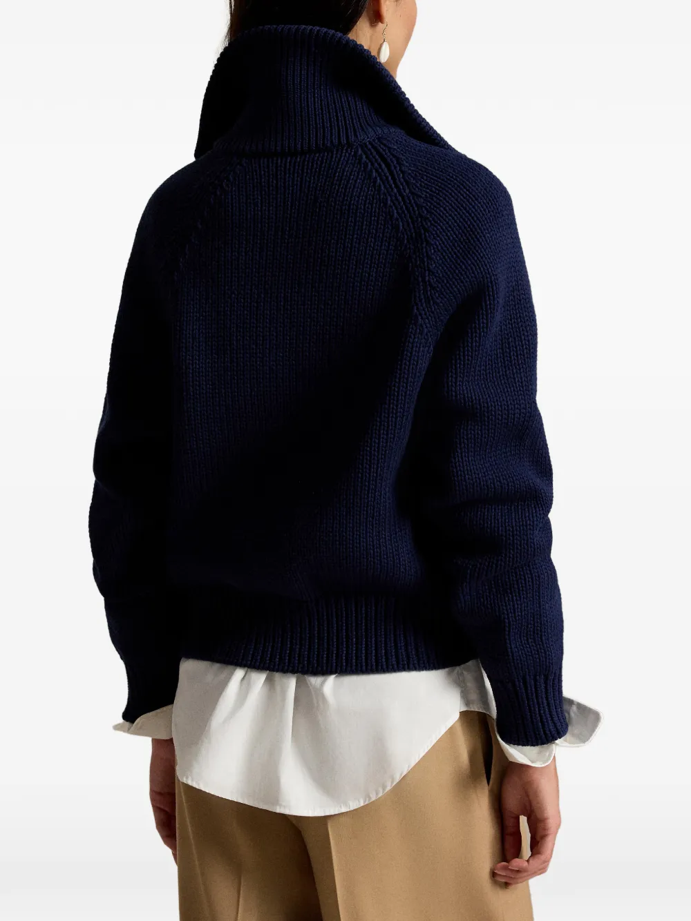 Polo Ralph Lauren Vest met omslag en knopen Blauw