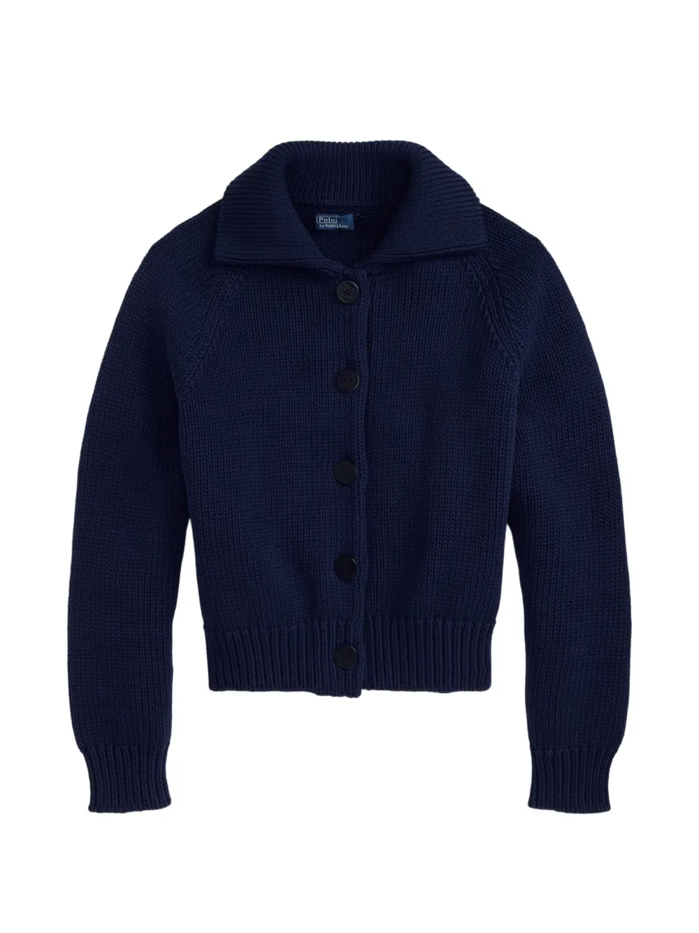 Polo Ralph Lauren flapped-collar buttoned cardigan - Blue