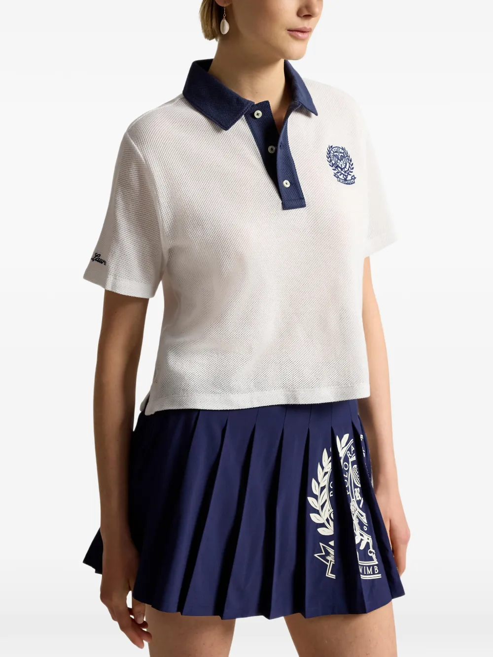 Polo Ralph Lauren x Wimbledon Collection poloshirt met borduurwerk Wit