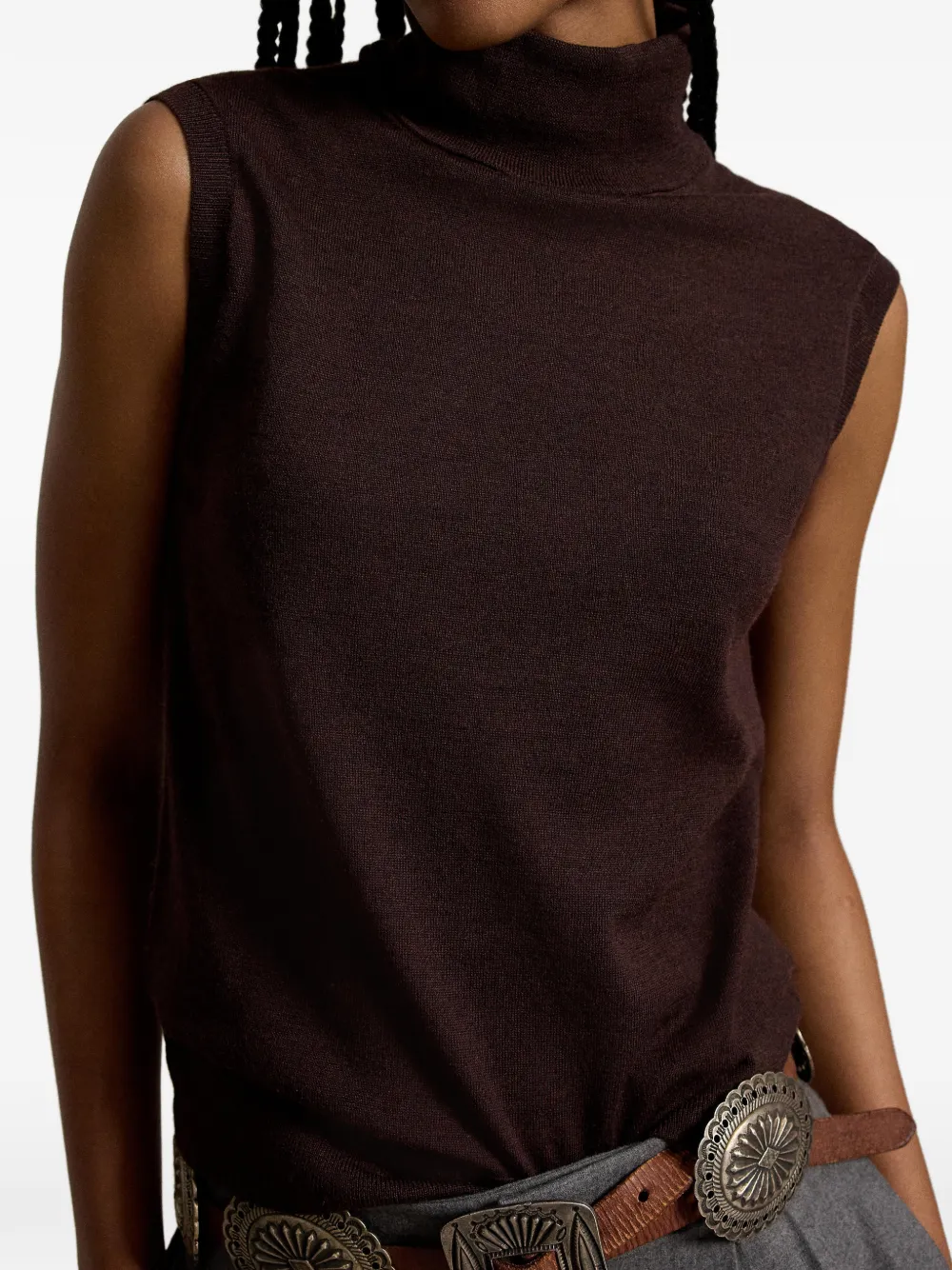 Polo Ralph Lauren Mouwloze top Bruin