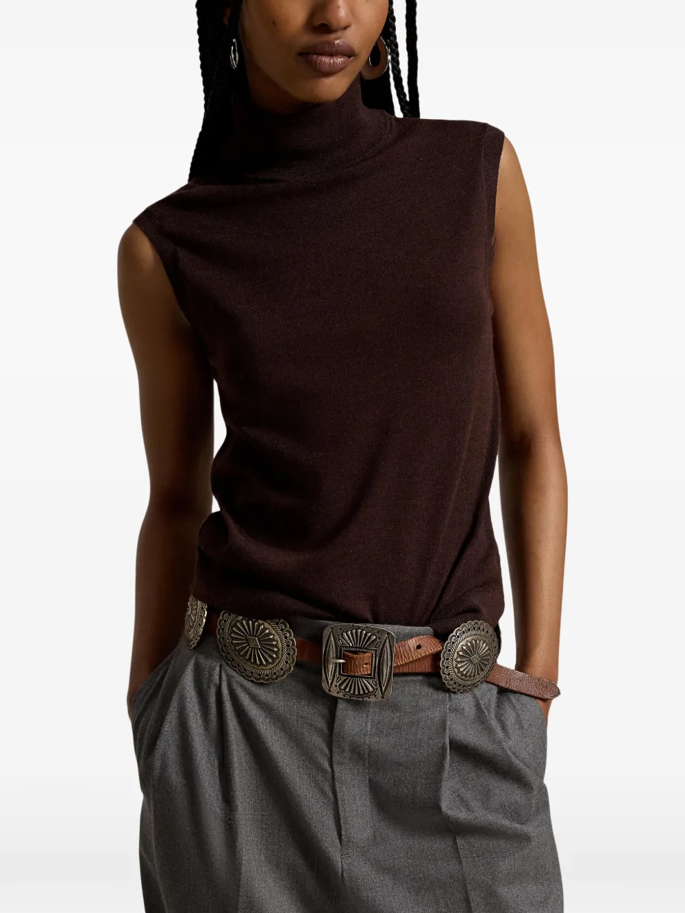 Polo Ralph Lauren Mouwloze top Bruin