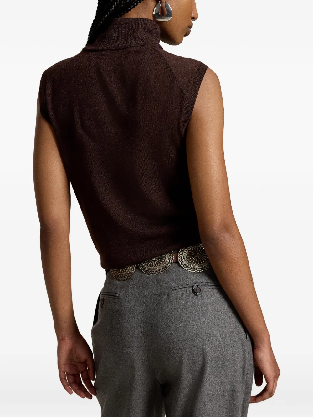Polo Ralph Lauren Mouwloze top Bruin