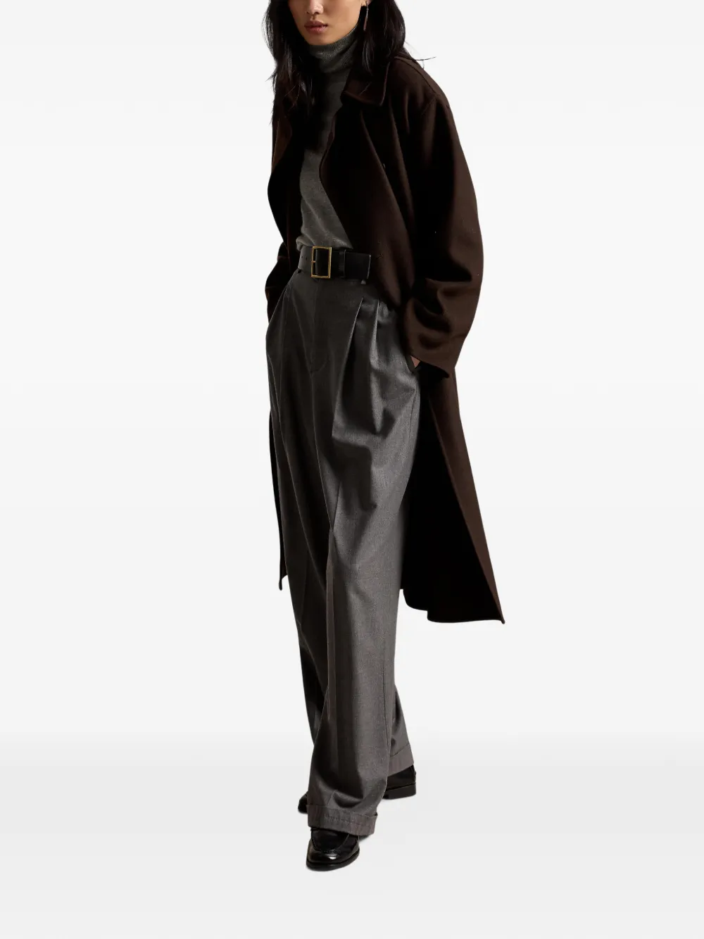 Polo Ralph Lauren Trenchcoat met dubbele rij knopen Bruin