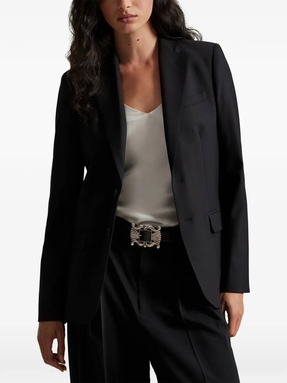 Polo Ralph Lauren Blazer met enkele rij knopen Zwart