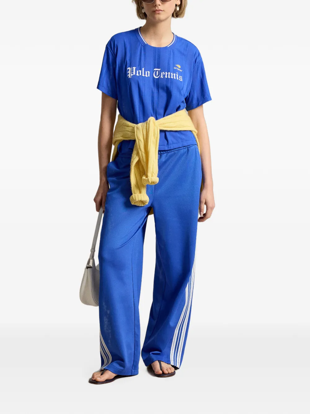 Polo Ralph Lauren US Open trainingsbroek met barrelpijpen Blauw