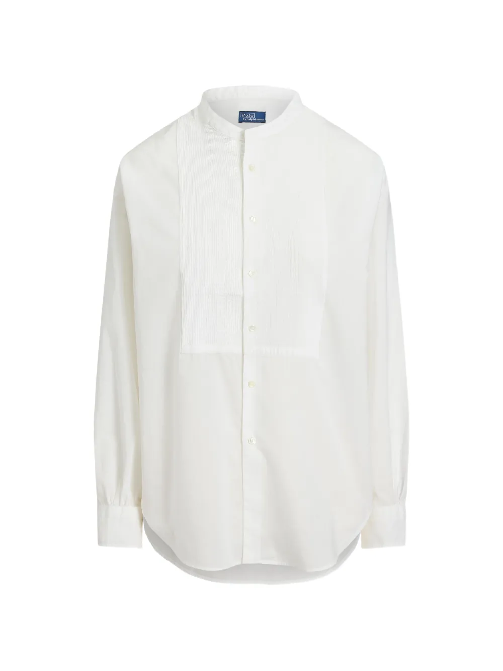 Polo Ralph Lauren bib-front band-collar shirt - Weiß