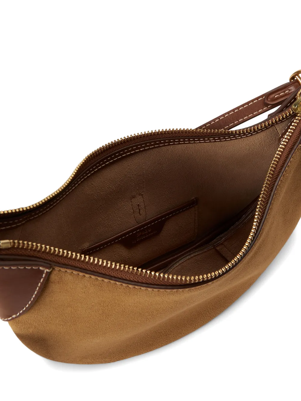 Polo Ralph Lauren Polo ID suède schoudertas Beige