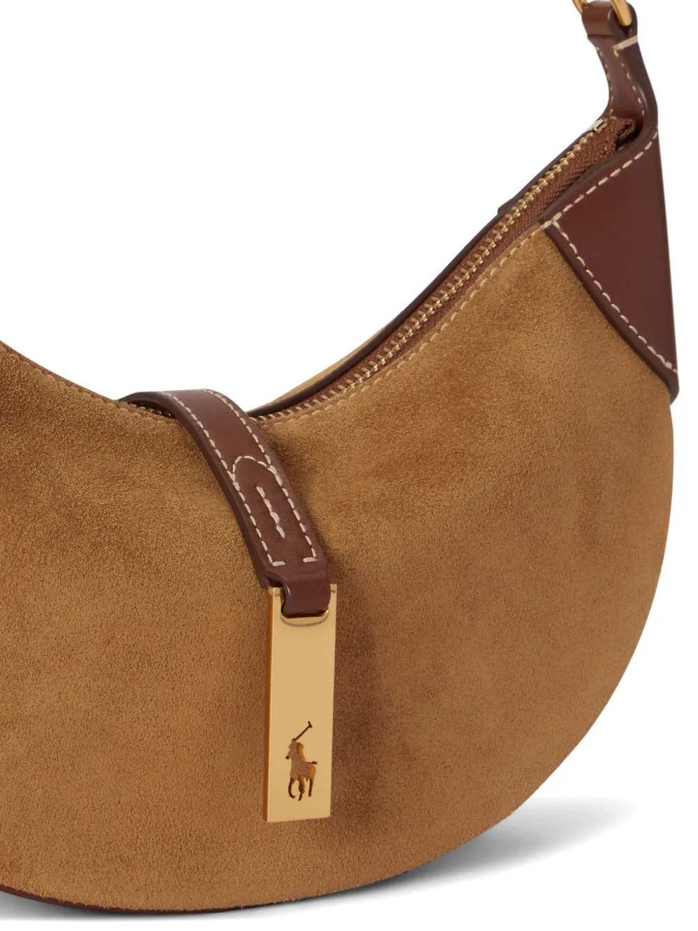 Polo Ralph Lauren Polo ID suède schoudertas Beige