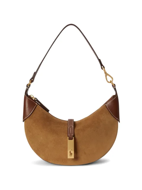 Polo Ralph Lauren mini Polo ID suede shoulder bag