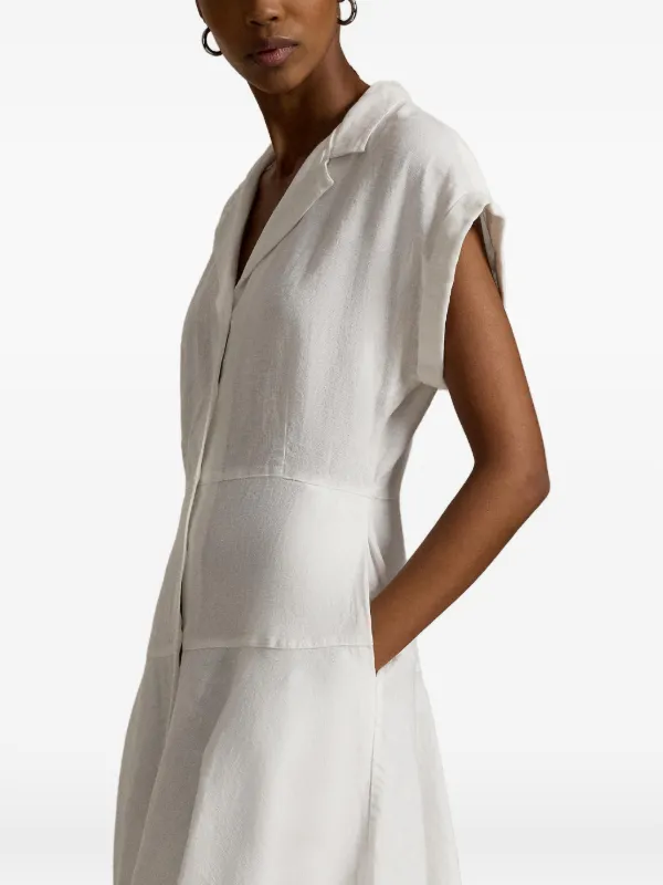 polo ralph lauren white linen dress Ralph Lauren Linen A-Line Dress