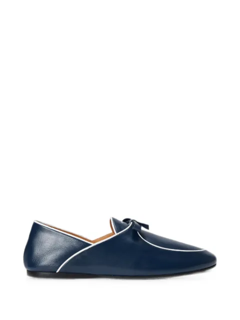 Polo Ralph Lauren bow-detail piped loafers