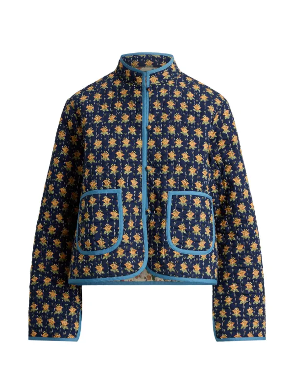 Polo Ralph Lauren Reversible Quilted Cotton Jacket in Blue