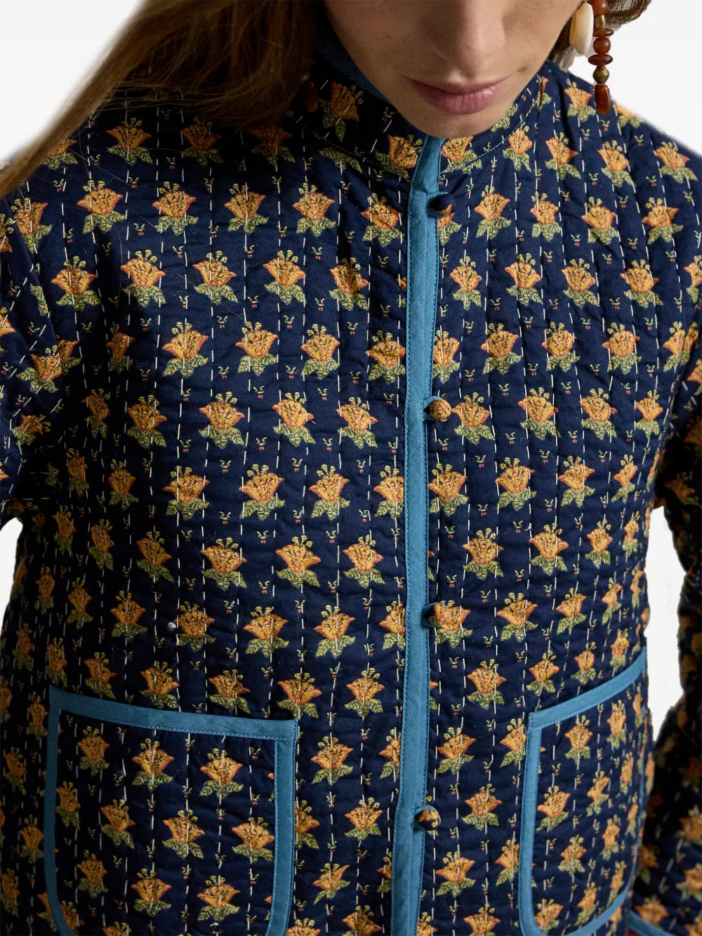 reversible quilted cotton jacket, image 7 of 7