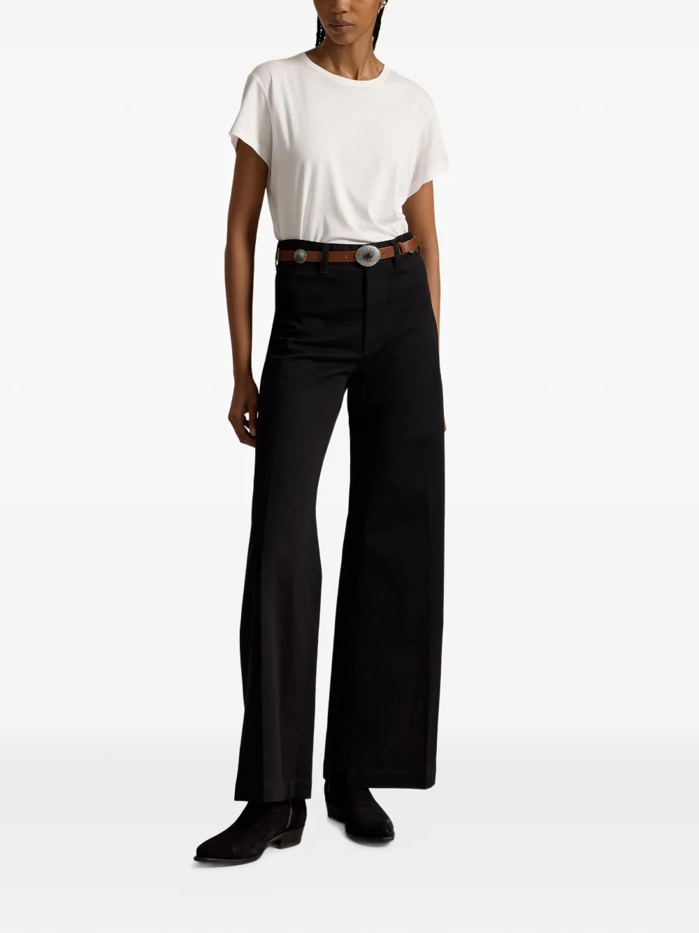 Polo Ralph Lauren Beaton broek met riemlussen Zwart